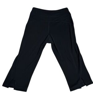 Adidas  Athletic Capri Leggings med Black Workout Gym Crop pants wk2